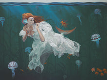 "Princess and the Dragon" by Paul Bond, Limited Edition Giclée on Paper