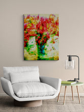 "Flower Vase in a Pool of Water 1”Painting/ Giclée on Canvas