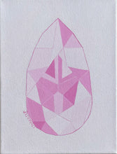 "Small Pink Diamond" by Sarah  Leverence, Acrylic on Canvas