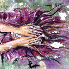 “Head above water” by Scotti Taylor, Mixed Media on Canvas