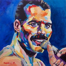 "Freddy Mercury" by Sergio Mariscal, Acrylic on Canvas