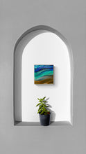 “Verdant River” by Kimberly Altman, Fluid Acrylic on Wood Panel Sealed with Resin