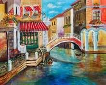 "Charm of Venice" by Sunil Joishy, Acrylic on Canvas