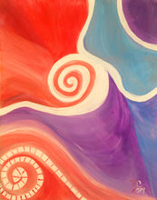 Twisted Lily by Teresa Carlisle, Acrylic on Canvas