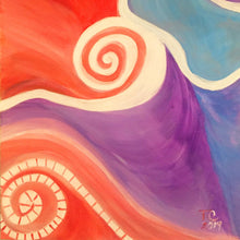 Twisted Lily by Teresa Carlisle, Acrylic on Canvas
