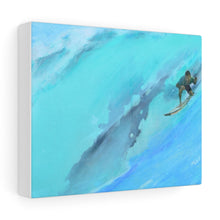 Surfer Light blue Stretched Canvas Giclee