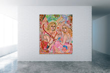 “An Angel and A Goddess of Art” By Yumi Sugai, Oil on Canvas