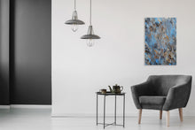 “Blue Marble” By Alexandra Romano, Mixed Media on Canvas