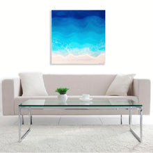 "Largo" By Anna Sweet, Resin Painting on Wooden Panel