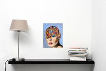 “Fever” By Galya Kerns, Oil and Fabric on Canvas  