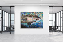 “Cobalt” By Whitney Anderson, Hand-Cutout Collage