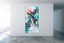 "Chomp" By Brian Hebets, Acrylic and Ink on Canvas
