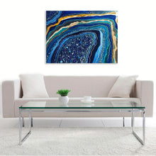 “Ocean love” By Jennifer Burns, Aquamarine and Various Crystals  