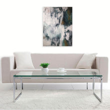 “ABSORPTION” By Jodie Stejer, Encaustic With White Floating Frame