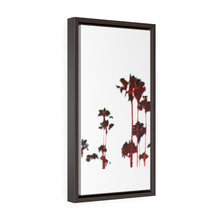 San Clemente Palm Trees Vertical Framed Premium Gallery Wrap Canvas