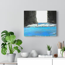Laguna Cove Surfer Stretched Canvas