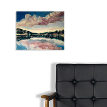 "Lake Scape # 26" By Jamie Ballay, Oil on Cradled Panel