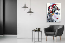 "Arlequin Geisha" By Nyx Sanguino, Acrylic and Oil on Canvas