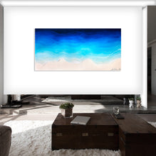 "Shallows" By Anna Sweet, Resin Painting on Wooden Panel 