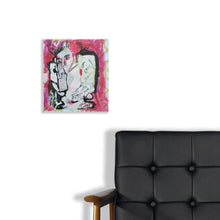 “Pain” By Fahimeh Sorkhabi, Acrylic and Ink on Wallpaper