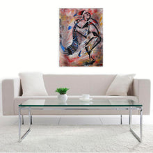 “Tarumbeta Instrumental Series”  By Abu Mwenye, Acrylic on Canvas