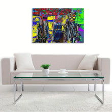 “Fashion Show On The Train” By Jennifer L. Gray, Phillip Johnson, Digital Print with Mixed Media