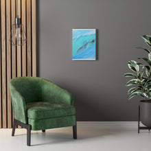 Surfer Light blue Stretched Canvas Giclee