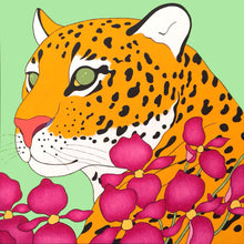 “Green Tiger” By Luigi Mastrangelo, Acrylic on Canvas