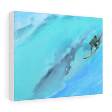 Surfer Light blue Stretched Canvas Giclee