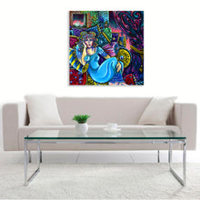 “Behind Palace Walls” By Jasmin Aldin, Acrylic on Canvas