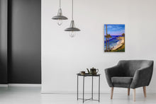 “Serene Beach” By Monica List, Acrylic on Wood Cradled Panel