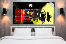 "Round Midnight Bloomers" By Eran Shookroon, Chromolux Metal Print