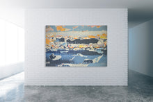 6:00 a.m." By Gloriana Sandoval, Mixed Media on Wood Panel