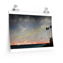 Premium Matte horizontal poster of a painting of Laguna Beach