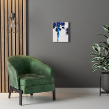 Palm Trees TV Blue Stretched Canvas