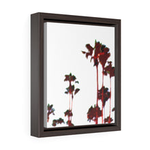 San Clemente Palm Trees Vertical Framed Premium Gallery Wrap Canvas
