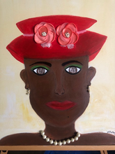 “Delta Dawn” by Juanita D. Holley, Acrylic/Mixed Media on Canvas