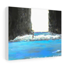 Laguna Cove Surfer Stretched Canvas