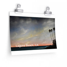 Premium Matte horizontal poster of a painting of Laguna Beach