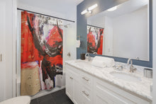 Laguna Beach Abstract Art Shower Curtains