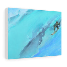Surfer Light blue Stretched Canvas Giclee