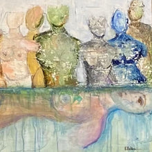 "Mother Earth and Humankind" by Kim Nelson, Mixed Media on Canvas