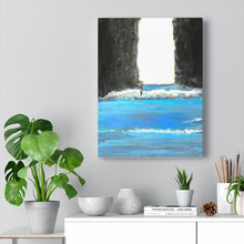 Laguna Cove Surfer Stretched Canvas
