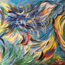 "Guardian of forest" by Khosrow Golshan, Acrylic on Canvas