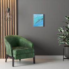 Surfer Light blue Stretched Canvas Giclee