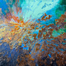 "Sun Flare" by Teri Starkweather, Mixed Media on Canvas