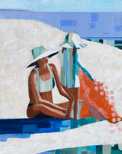 "Beach Blankie" by Christina Akerson, Acrylic on Canvas