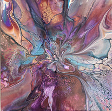 “The Heart of the Matter” by Kimberly Altman, Fluid Acrylic on Wood Panel Sealed with Resin