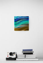 “Verdant River” by Kimberly Altman, Fluid Acrylic on Wood Panel Sealed with Resin