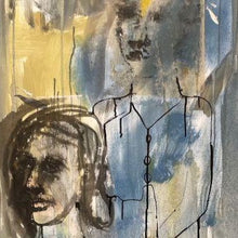 "The Whale Watchers" by Amanda Saint Claire, Mixed Media on Canvas